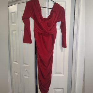 Red fashion Nova dress